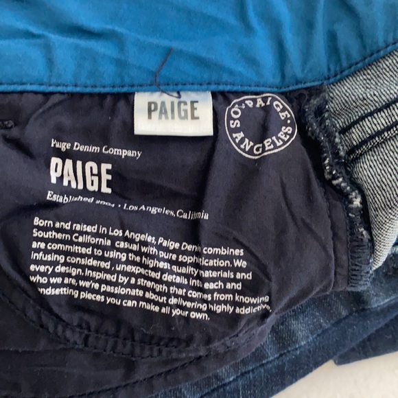 Paige flare dark wash jeans size 25 - Picture 5 of 10